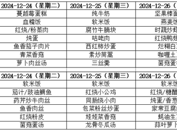 东绛中学学生菜单12.23--12.27