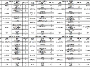 东绛中学学生菜单10.27--10.31
